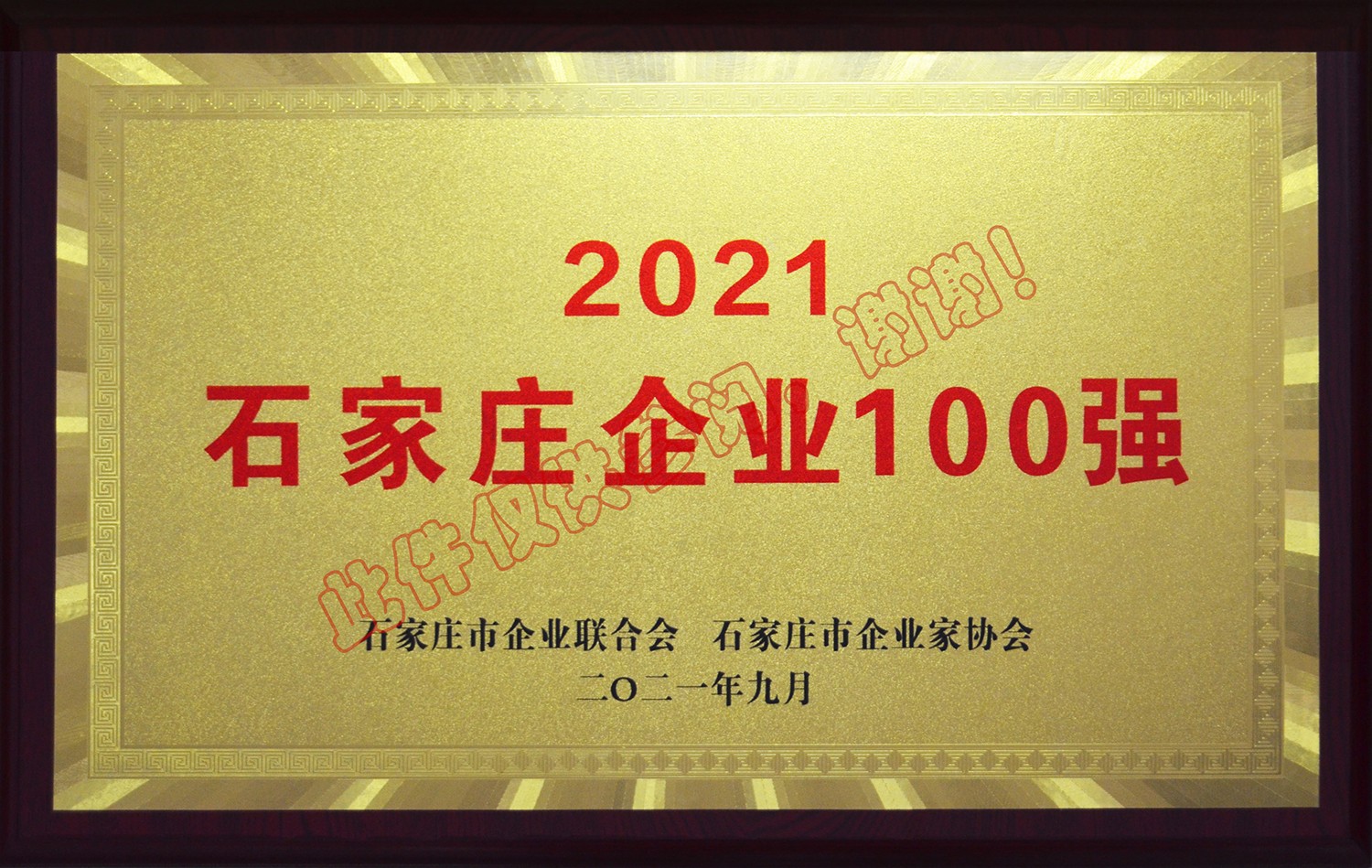2021年度石家庄企业100强